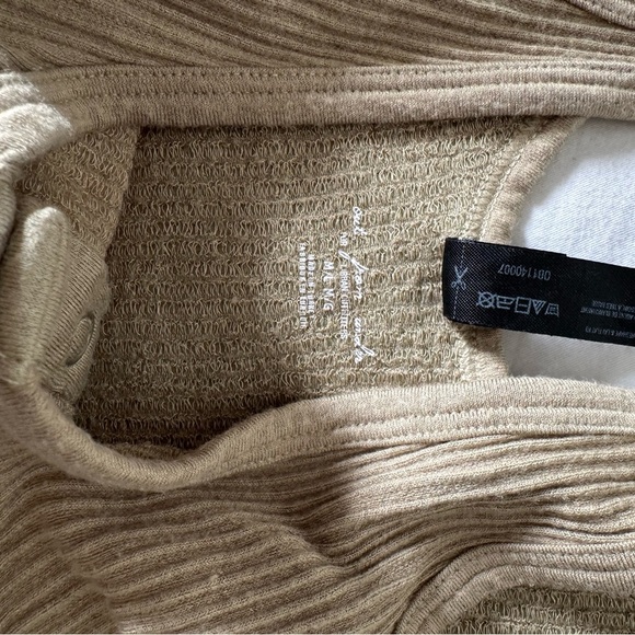 Urban Outfitters  Out From Under Brielle Flirty Henley Tan Tank Top - Picture 4 of 5